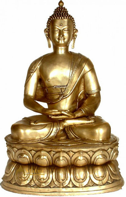 Large Size Dhyan Mudra Meditating Gautama Buddha Big Statue 3 Feet by vendor-unknown - Buddha (View 2)