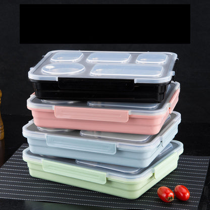 304 Stainless Steel Insulated lunch Box Student Lunch Box With Lid – Image 4
