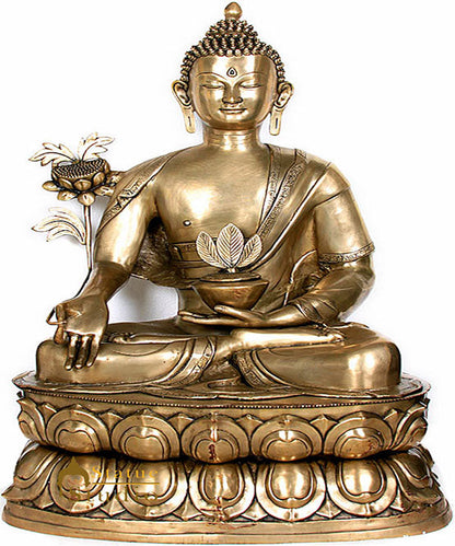 Large Size Rare Tibet Deity Buddha Big Statue 3 Feet by vendor-unknown - Buddha