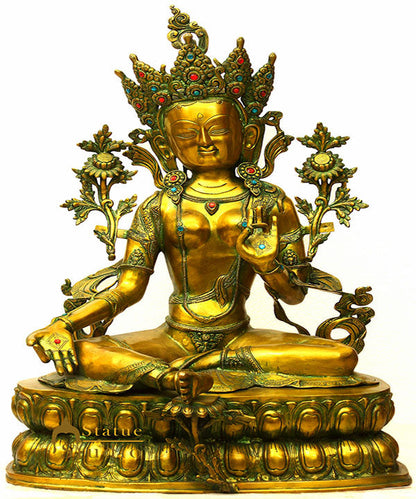 Big Size Tibet Buddha Goddess Green Tara Large Garden Home Décor Statue 3 Feet by vendor-unknown - Hindu Gods