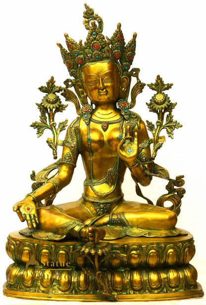 Big Size Tibet Buddha Goddess Green Tara Large Garden Home Décor Statue 3 Feet by vendor-unknown - Hindu Gods (View 2)