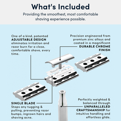 Rockwell 6C Adjustable Safety Razor - Gunmetal Chrome (Beginner Friendly) by Rockwell - Double Edge Safety Razors (View 5)