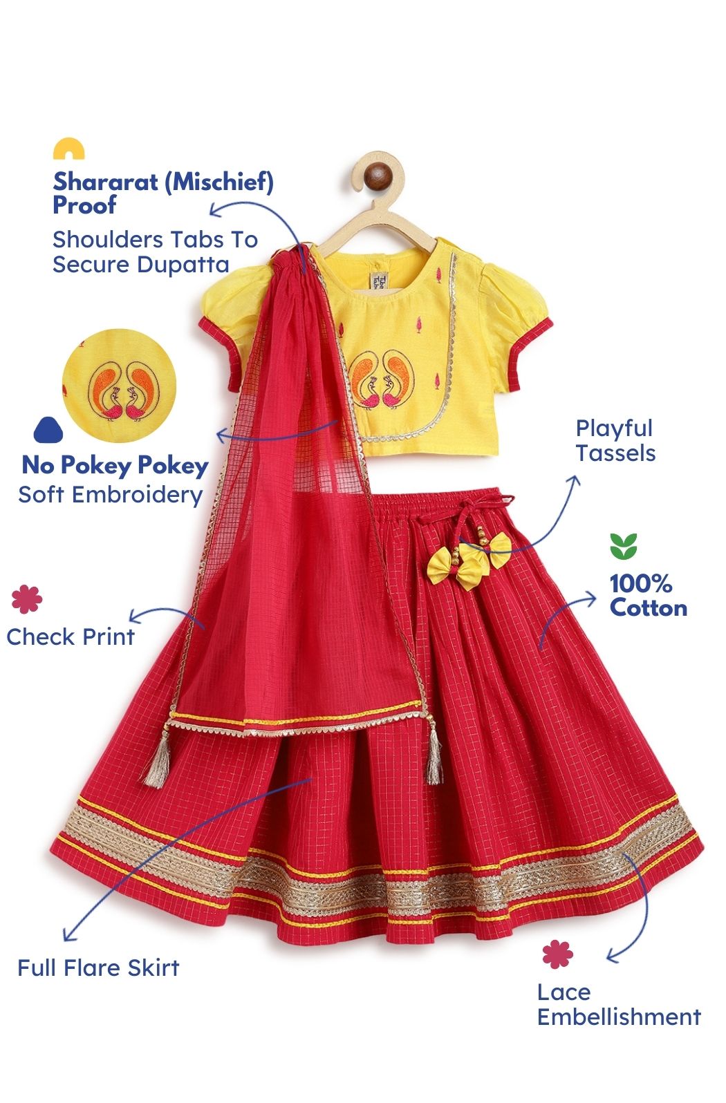 Peacock Embroidery Lehenga Set - Image 2