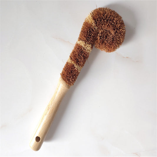 Natural Sisal Cleaning Brush with Beech Wood Handle – Eco-Friendly Kitchen Brush for Pots & Tableware