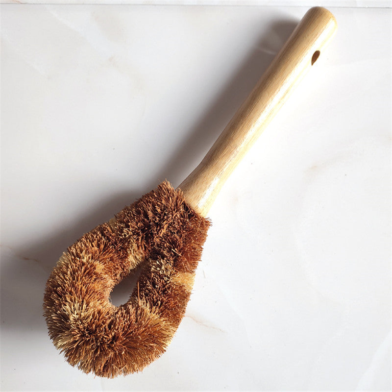 Natural Sisal Cleaning Brush with Beech Wood Handle – Eco-Friendly Kitchen Brush for Pots & Tableware - Image 3