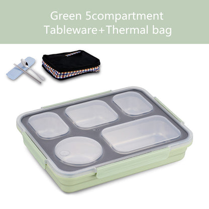 304 Stainless Steel Insulated lunch Box Student Lunch Box With Lid – Image 7