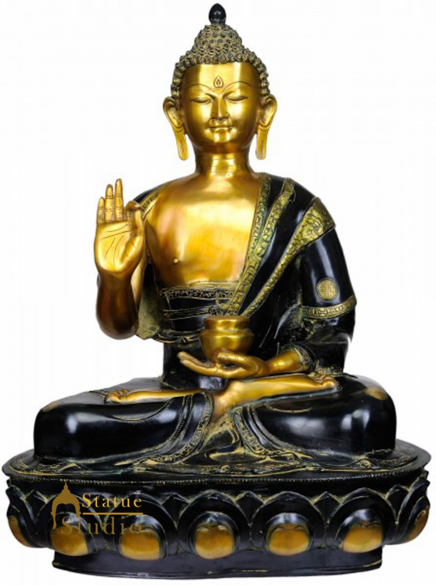 Large Size Shakyamuni Buddha On Base Home Garden Décor Big Statue 3 Feet - Image 2