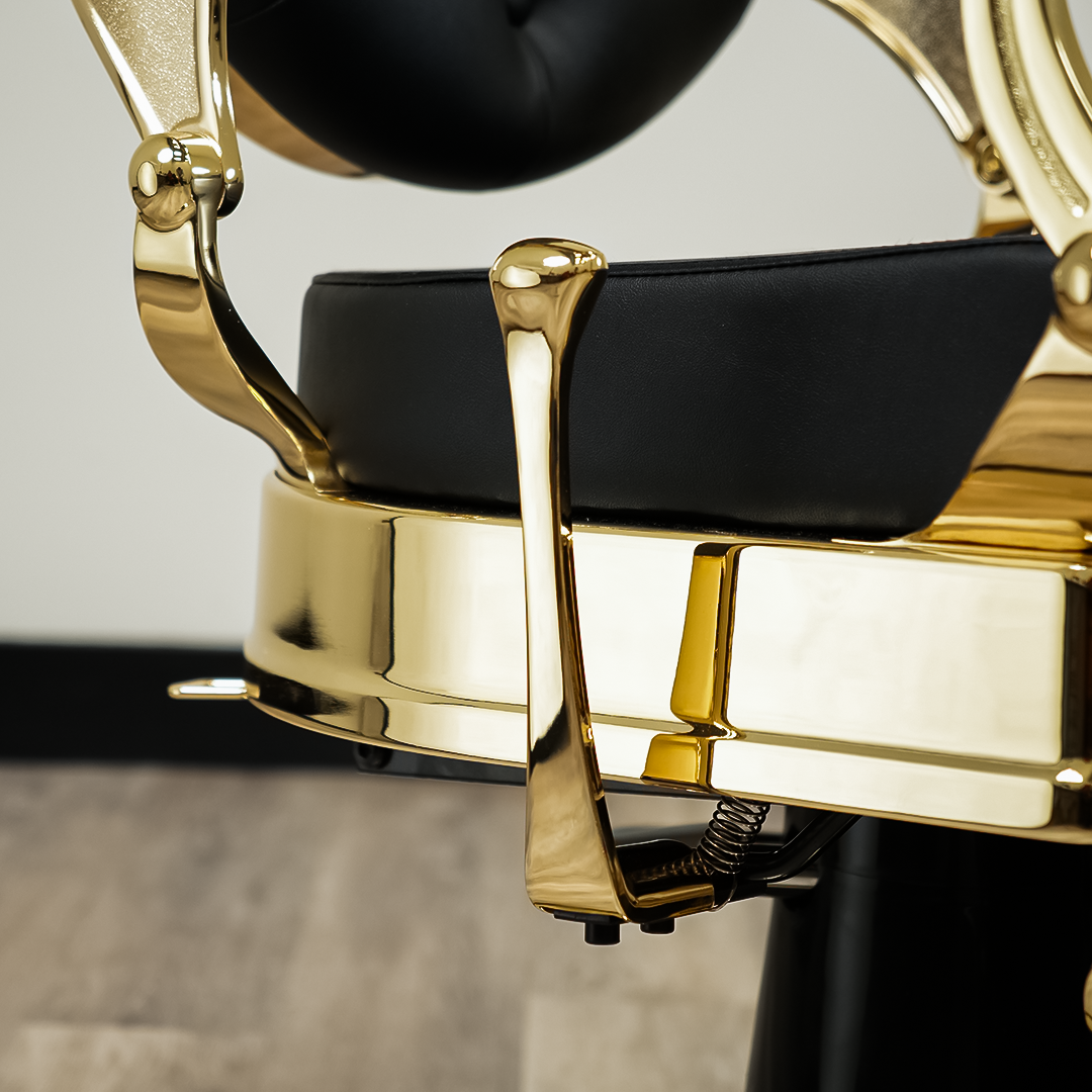 Luxor Barber Chair Gold by LEVANT BARBER EQUIPMENT - Sustainable Living (View 16)