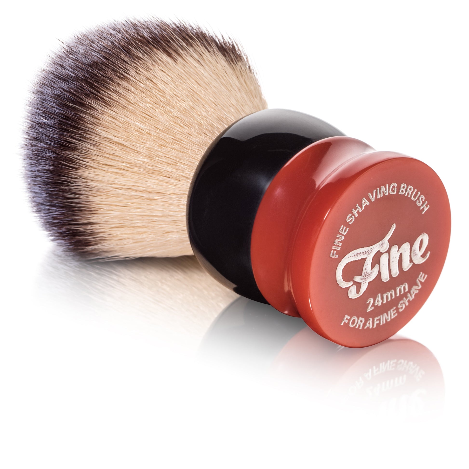 Fine Accoutrements Stout Shaving Brush - Orange/Brown - Image 3