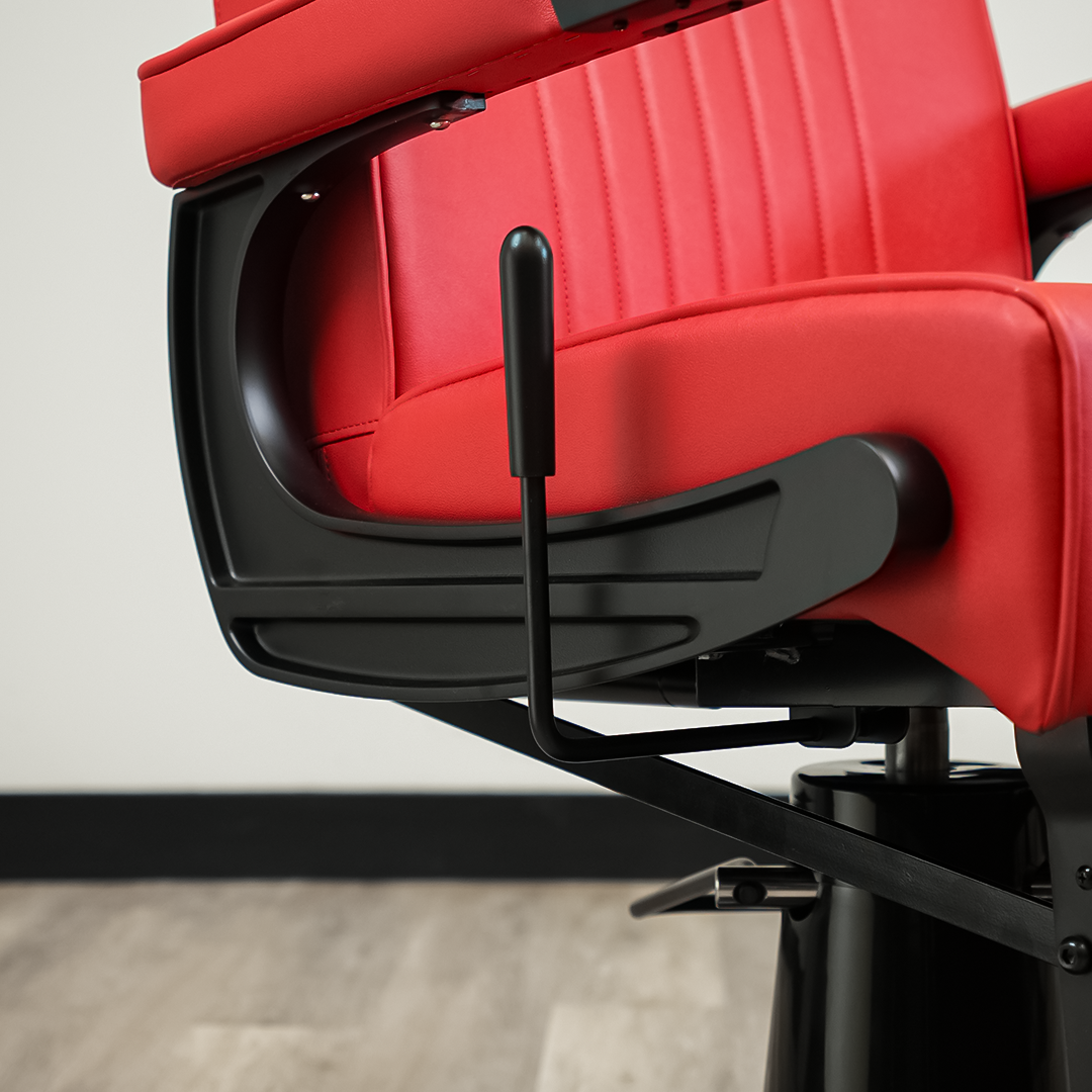 Cedrus Barber Chair - Red by LEVANT BARBER EQUIPMENT - Furniture (View 16)