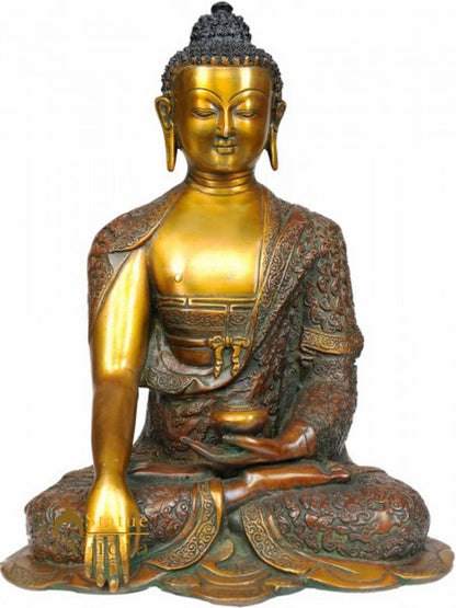 Vintage Old Thai Buddhist Deity Lord Buddha Gifting Statue 13" by vendor-unknown - Buddha (View 2)