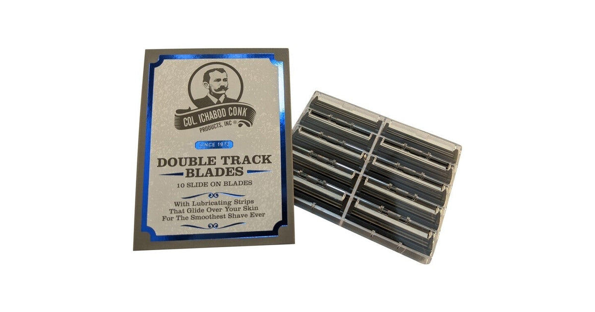 Col. Conk Double Track Razor Blades - 10 pack