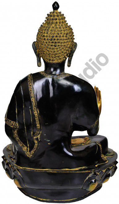 Antique Large Size Buddhist Deity Blessing Lord Buddha Masterpiece 3 Feet by vendor-unknown - Buddha (View 3)