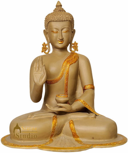 Antique Rare Home Garden Décor Buddha Exclusive Masterpiece Statue 1.5 Feet by vendor-unknown - Buddha