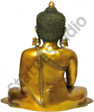 Antique Glossy Home Garden Décor Buddha Exclusive Masterpiece Statue 1.5 Feet by vendor-unknown - Buddha (View 3)
