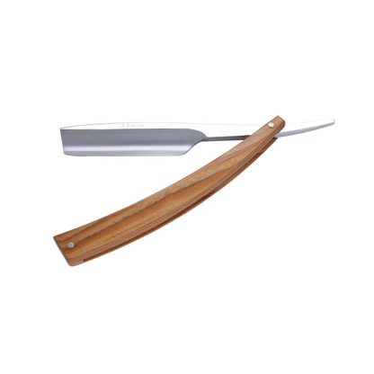 Dovo Straight Razor, Edo Spruce Wood Handle 5/8", Carbon Steel, Full Hollow Grind by Dovo - Straight Razor