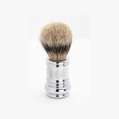 Merkur Shaving Brush, Badger Hair, Silver Tip, Bright Chrome, MK-138001 by Merkur - Shaving Brushes