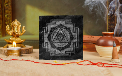 Premium Handmade  Shaligram Lakshmi Ganesh Yantra by SAMAHealing - Yantra