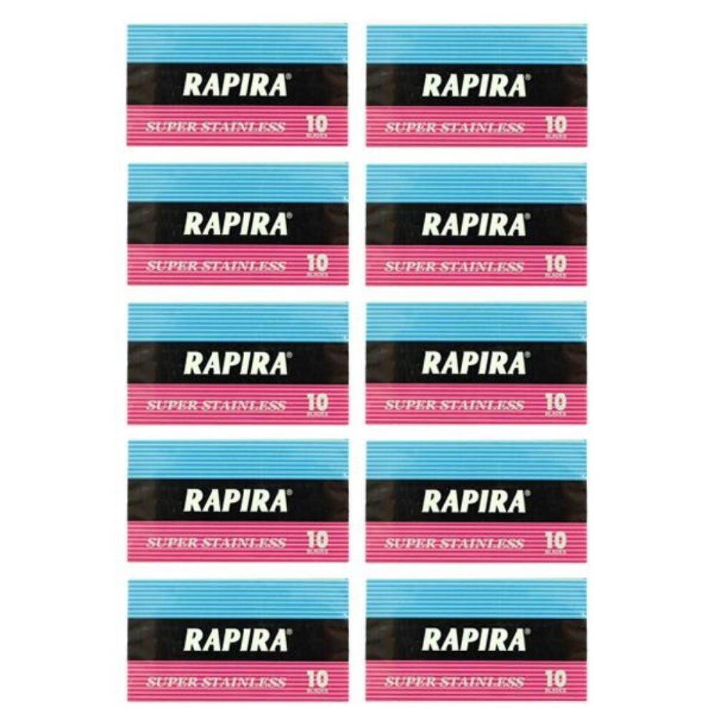BLD-2739-10PK 100 Rapira Double Edge Safety Razor Blades Classic(10 Blades/ pack) - Image 3