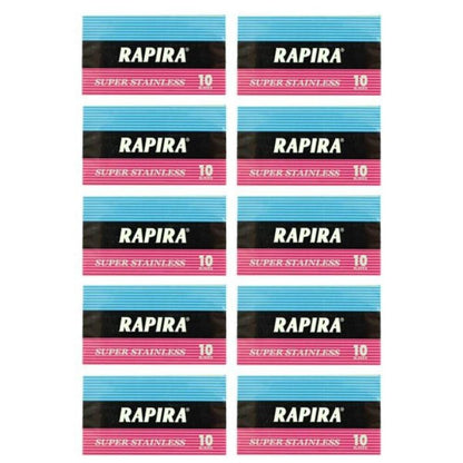 BLD-2739-10PK 100 Rapira Double Edge Safety Razor Blades Classic(10 Blades/ pack) by Rapira - Archived (View 3)