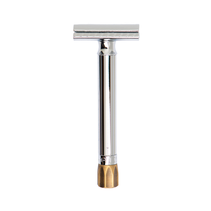 MERKUR 510 Progress, Adjustable Safety Razor With Antique Brass Metal Knob by Merkur - Safety Razor