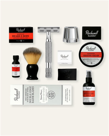 The Ultimate Rockwell 6C All-In-One Master Shave Kit | The Perfect Zero-Waste Starter Set by Rockwell Razors - Safety Razor
