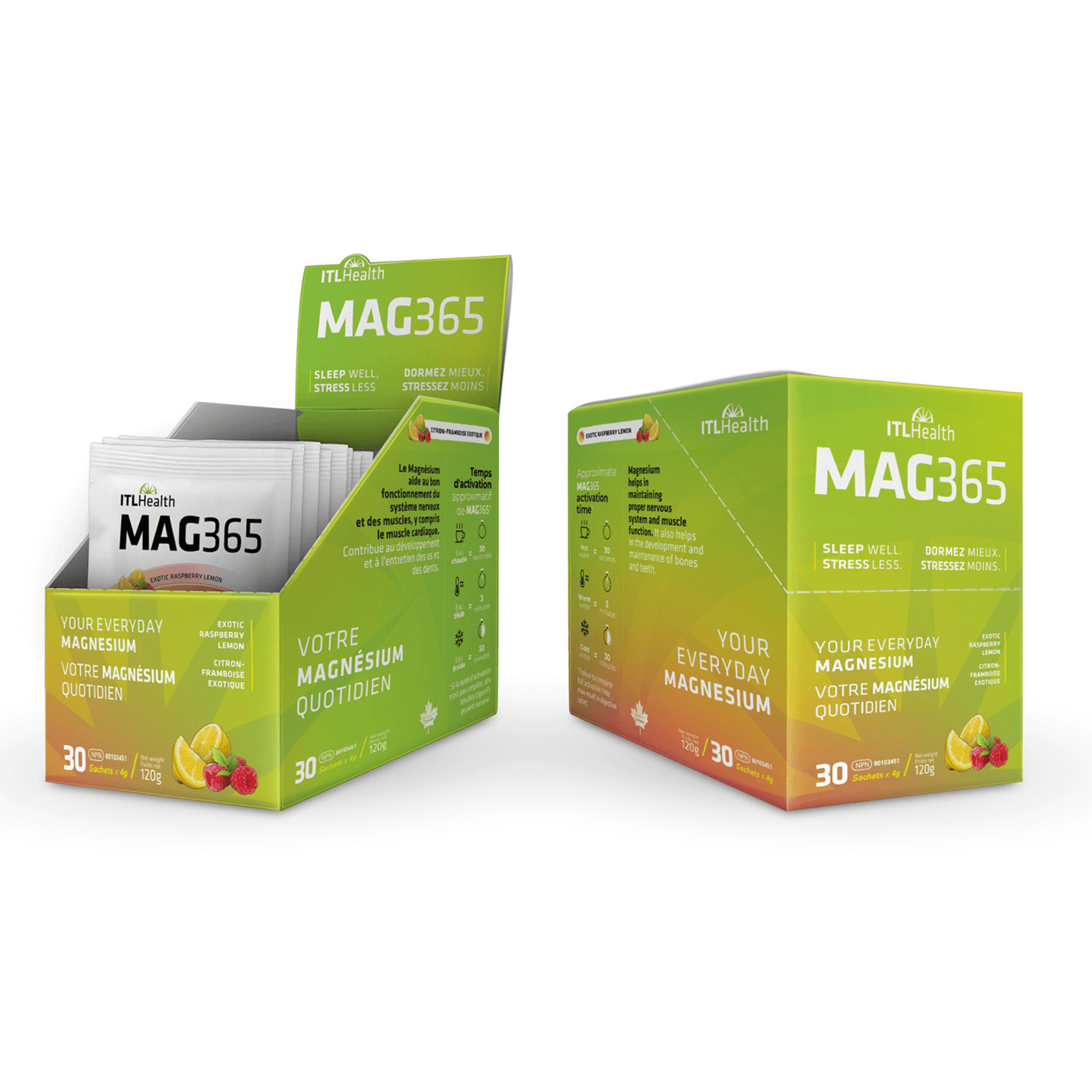 MAG365 Single Serve Sachets, Exotic Raspberry Lemon