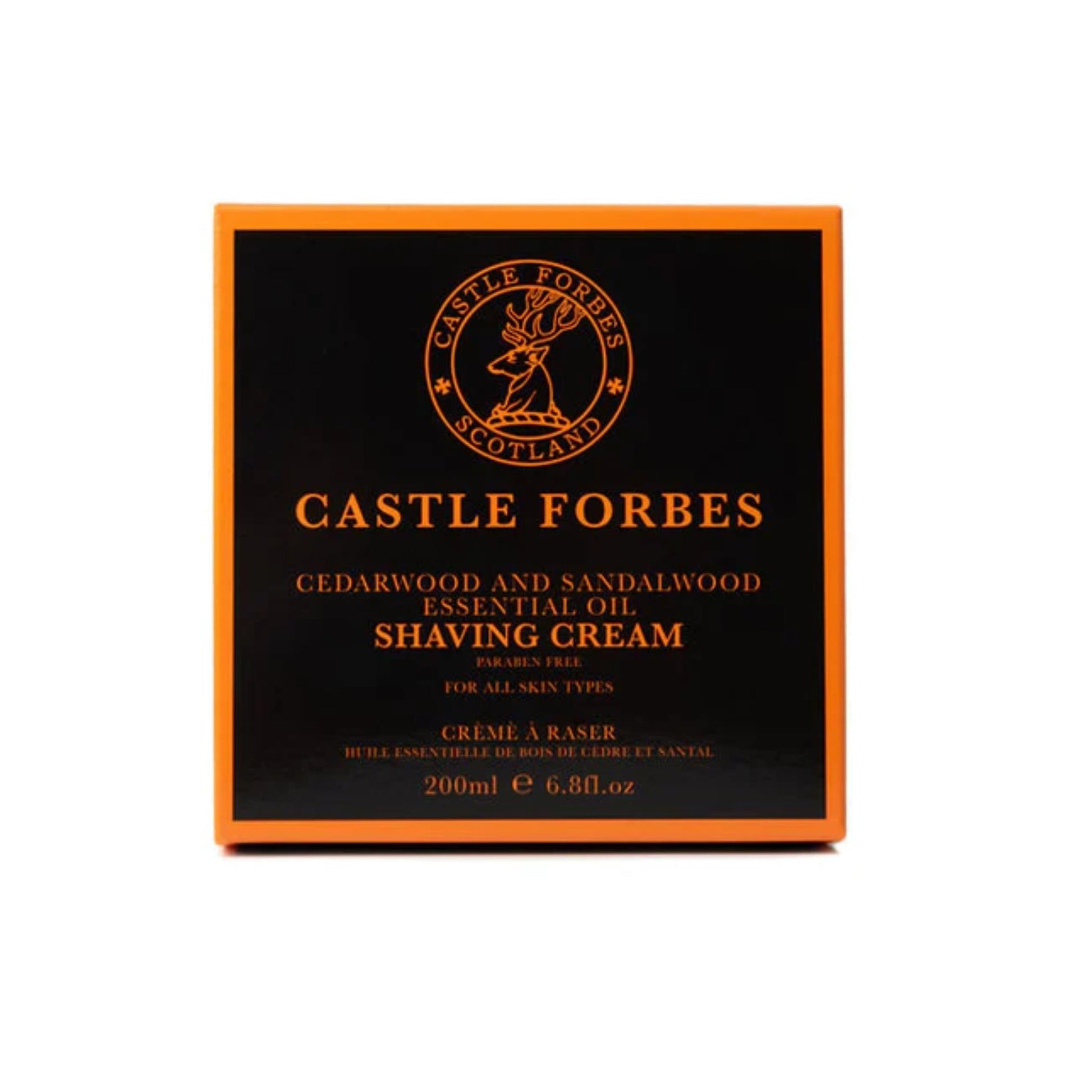 Luxury Shave Cream, Cedarwood & Sandalwood Essential Oil, 6.8 fl.oz / 200ml - Eco-friendly - Sama Homes