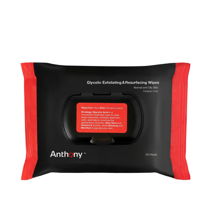 Anthony Glycolic Exfoliating & Resurfacing Wipes 30 Wipes by Anthony Skincare - Facial Cleanser