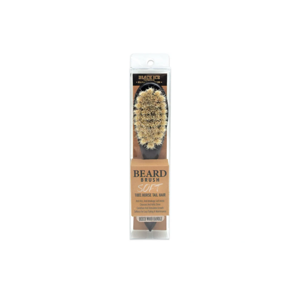 Black Ice Beard Handle Brush by Black Ice - Sustainable Living