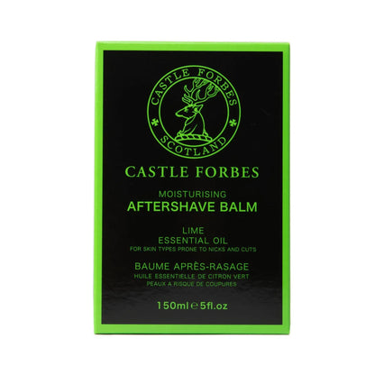 Luxury Aftershave Balm, Lime Essential Oil, No Added Alcohol, 5 fl.oz / 150ml by Castle Forbes - Post Shave Balms
