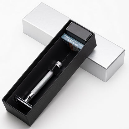 Merkur Razor Set 2-pieces ( Razor 23 001, and Stand 4005 001), Bright Chrome, MK-2381001 by Merkur - Double Edge Safety Razors (View 4)