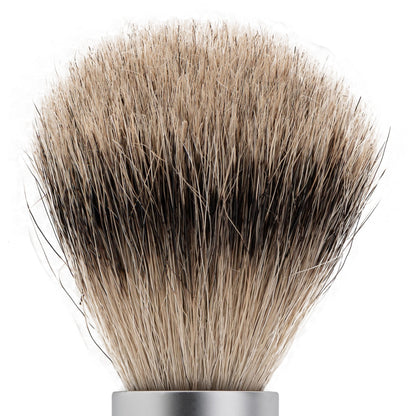 Merkur Shaving Brush, Badger Hair, Silver Tip, Matt Chrome, MK-1700002 by Merkur - Shaving Brushes (View 2)