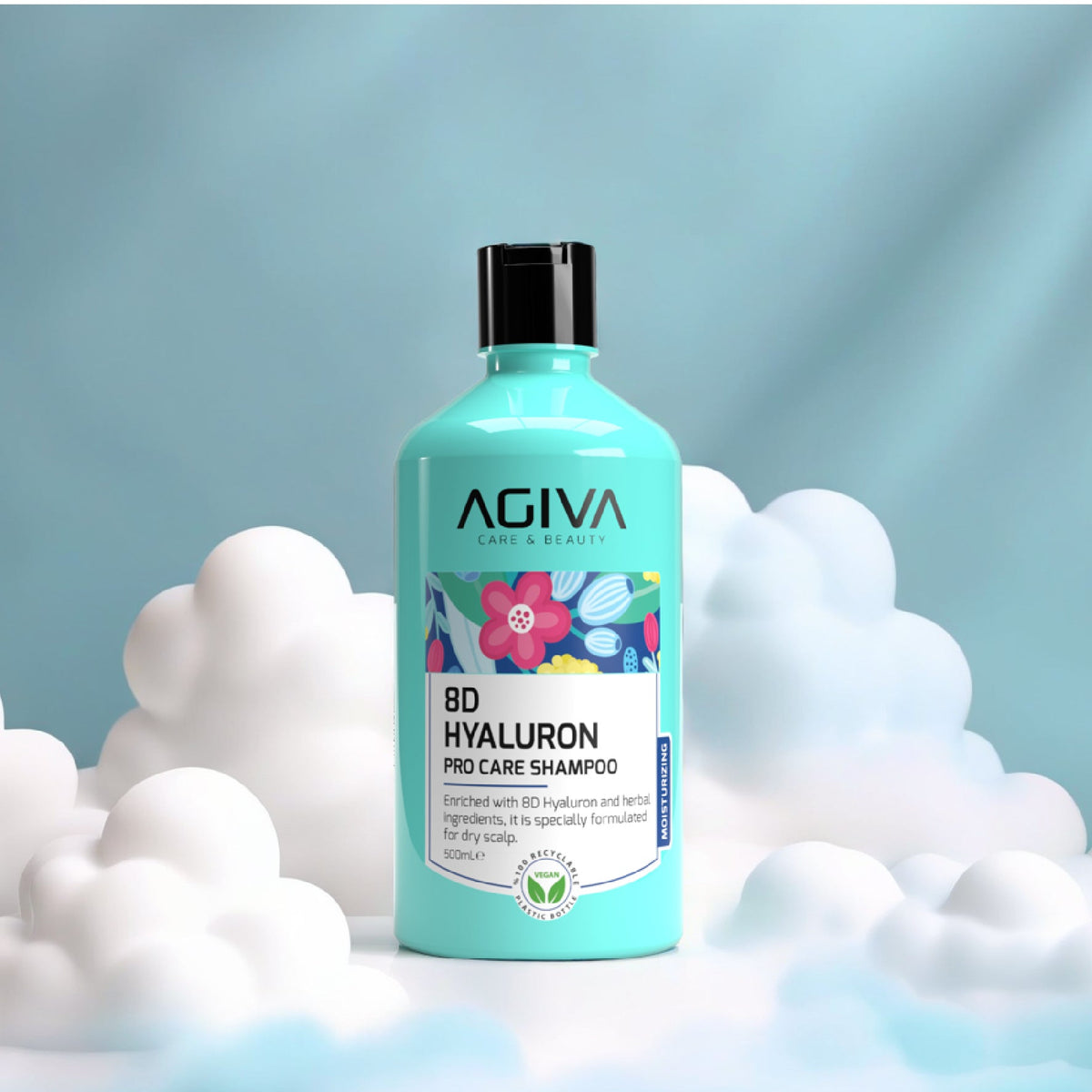 Agiva 8D Hyaluron Pro Care Shampoo 500ML by Agiva - Sustainable Living (View 3)