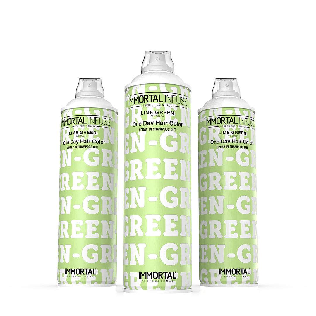 Immortal Infuse One Day Hair Color Spray Lime Green 200ML by Immortal - Sustainable Living (View 2)