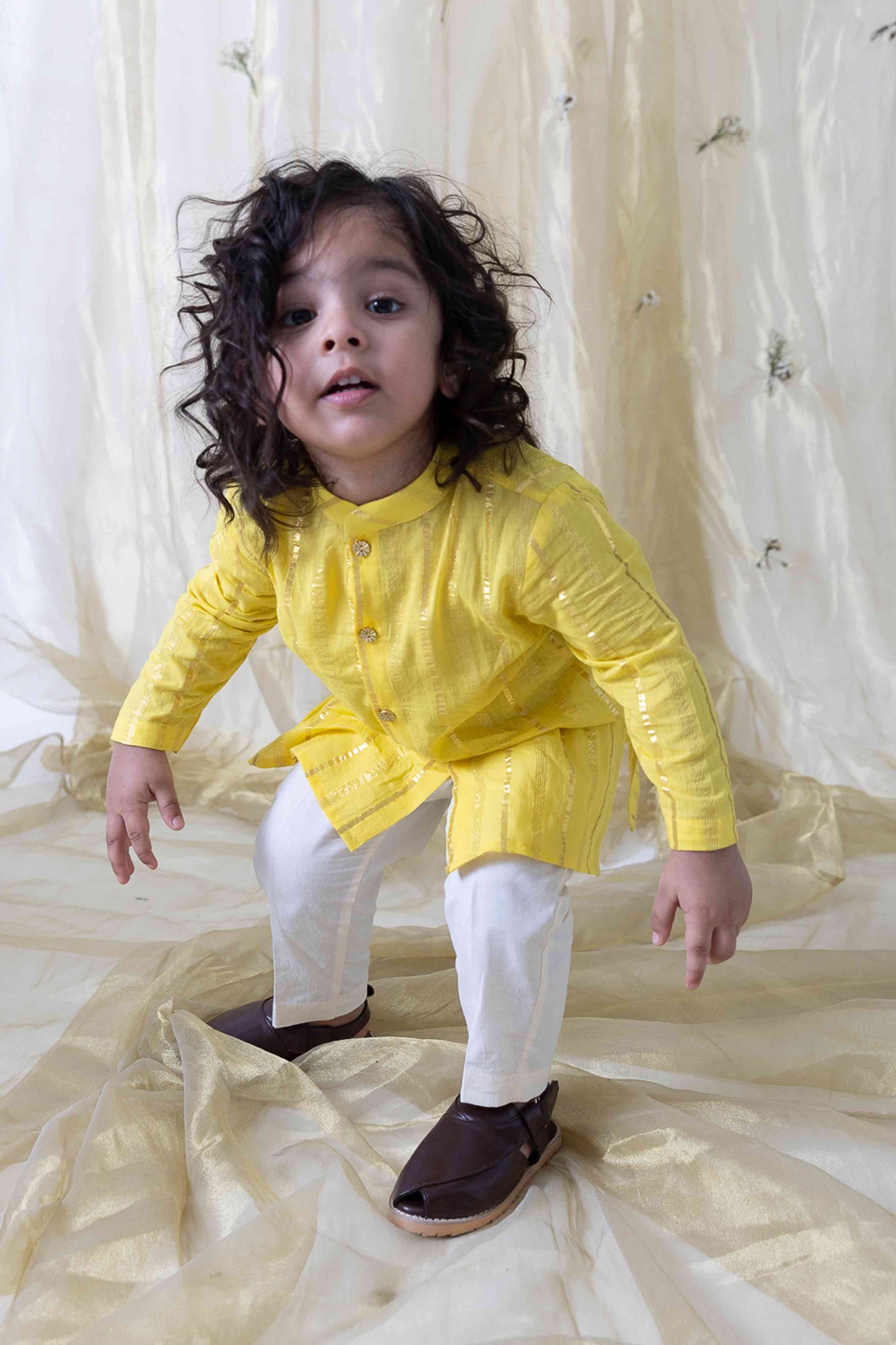Mast Malang Kurta Set - Yellow