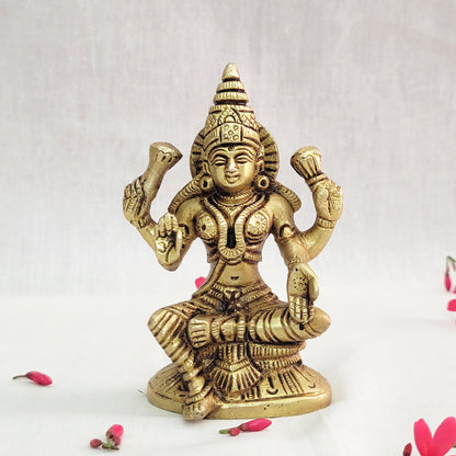 Brass Laxmi ji idol for diwali pooja