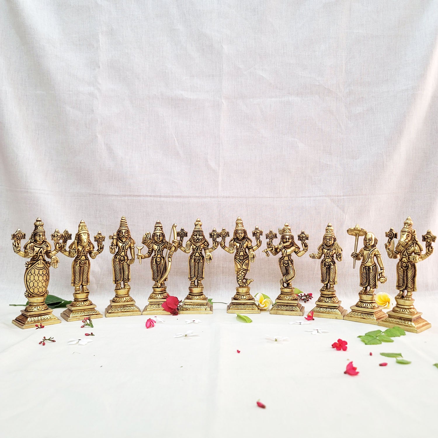 Brass Vishnu Dashavtar