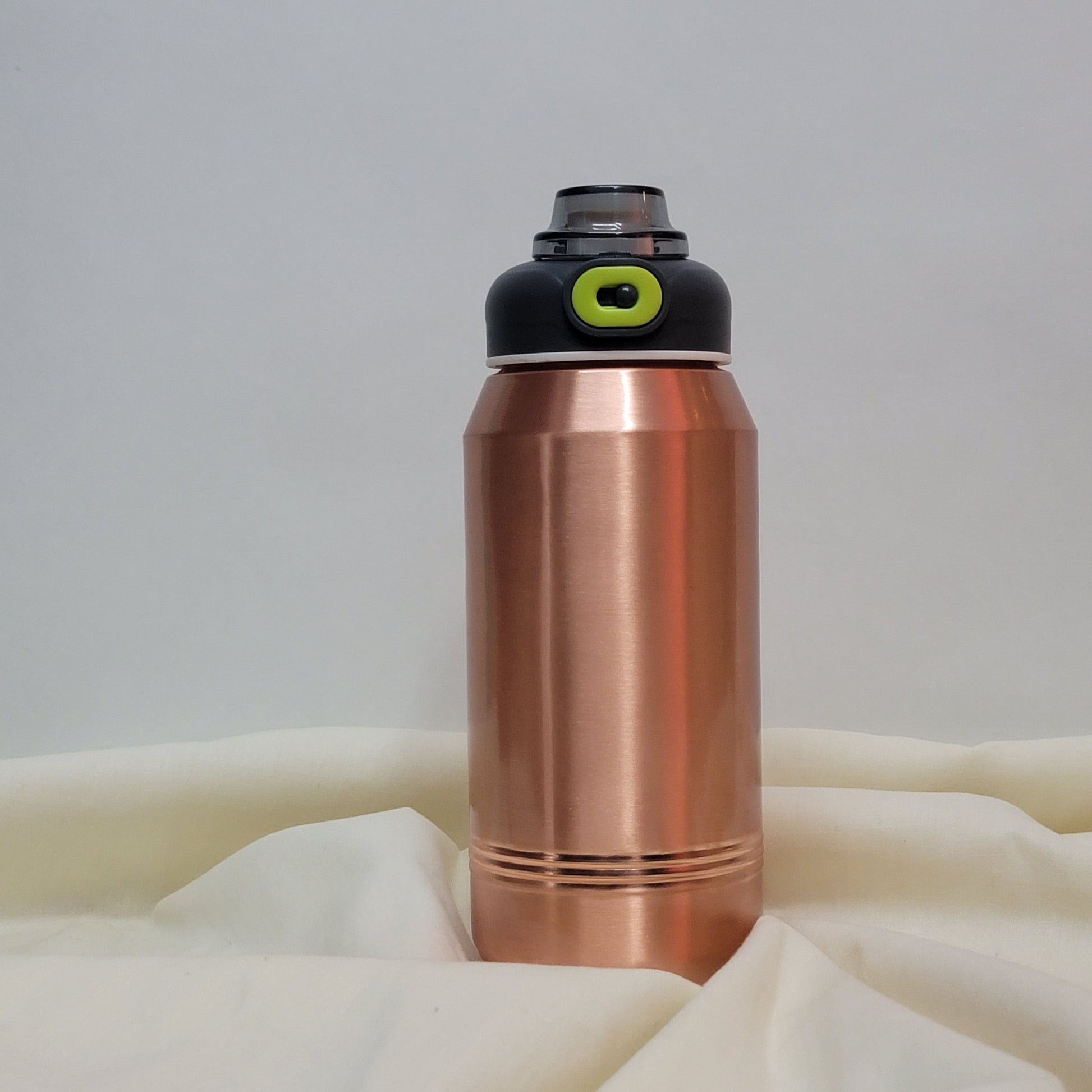 Pure Copper Water Bottle 1250ml – Smooth Active Sport Edition with Loop Cap - Image 2