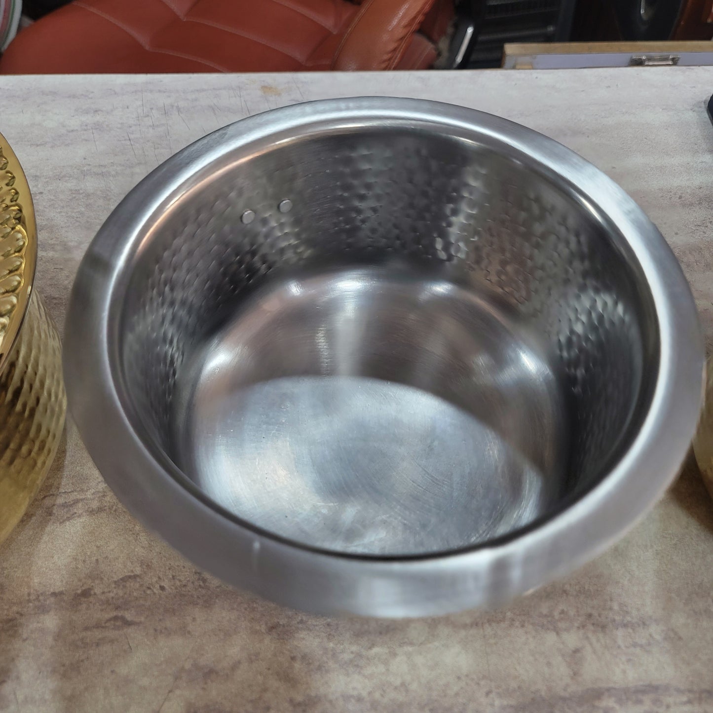 Pure Brass Hammered Cooking Pot Set of 3 | Sama Homes