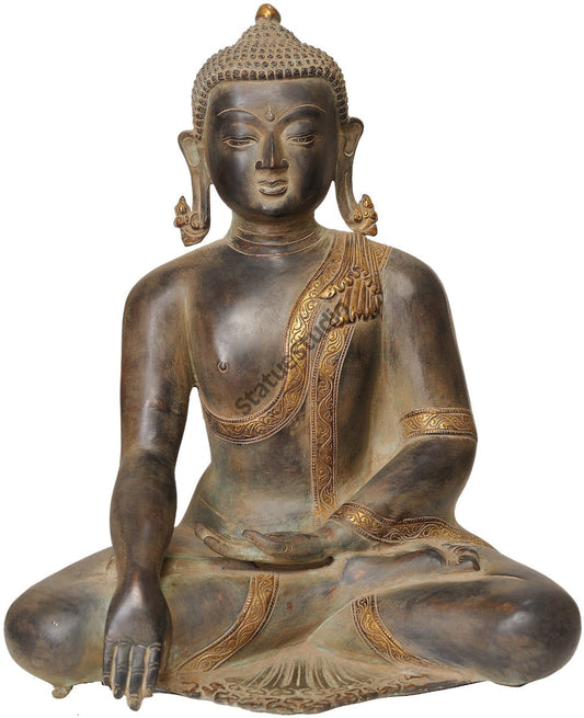 Indian Antique Imitation Exclusive Home Garden Décor Buddha Masterpiece 15"