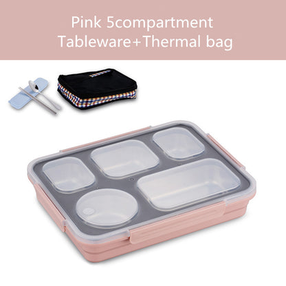 304 Stainless Steel Insulated lunch Box Student Lunch Box With Lid – Image 12