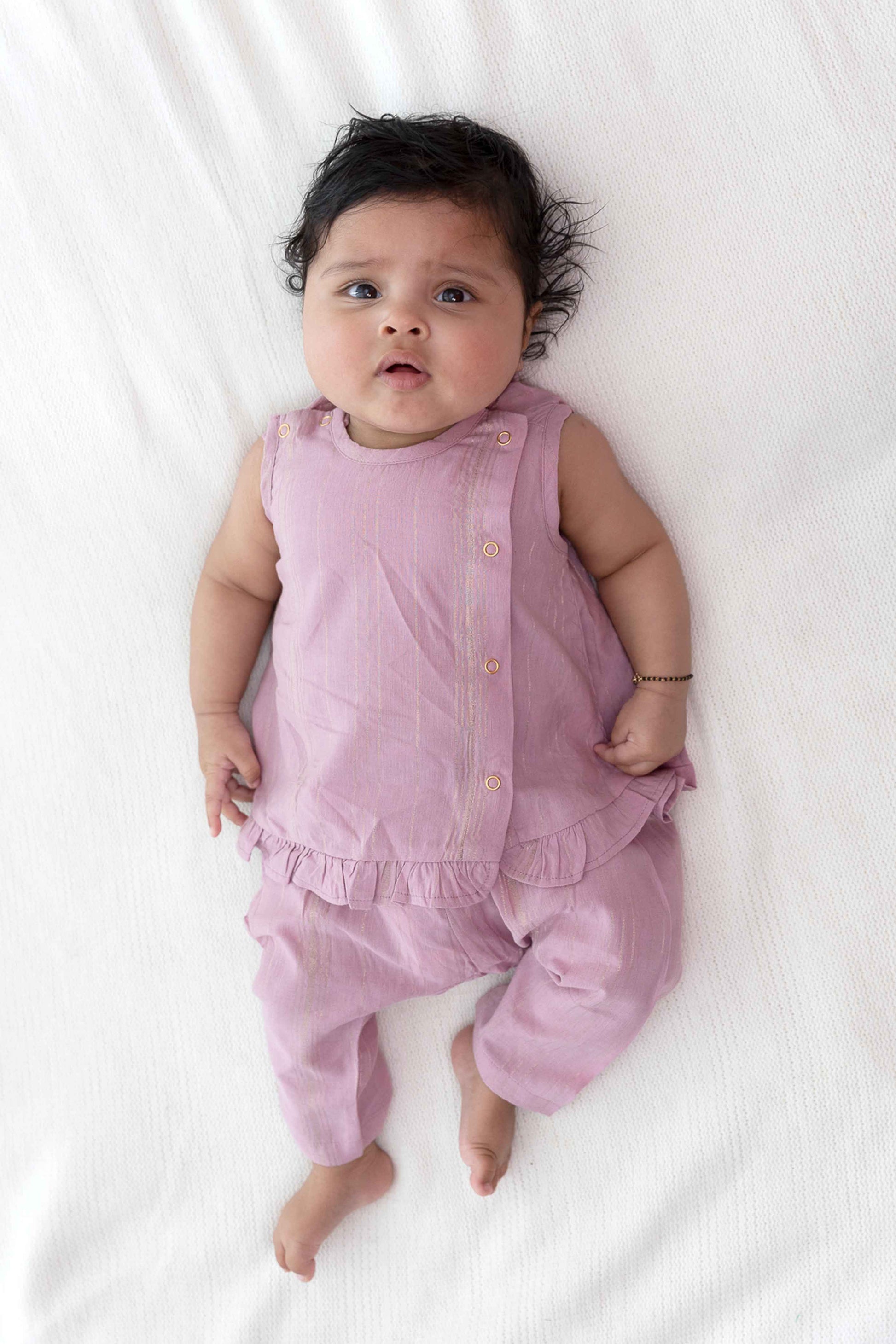 Jamun Chuski Jhabla Set - Purple - Image 2