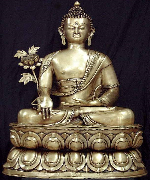 Buddhist God Large Size Bodhisattva Buddha Big Statue For Home Garden Décor 39" - Eco-friendly - Sama Homes