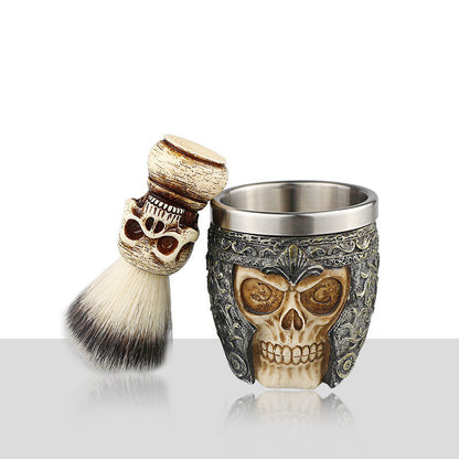 Premium Badger Hair Shaving Brush with Stainless Steel Bowl – Soft, Skin-Friendly & Durable Grip – Image 3