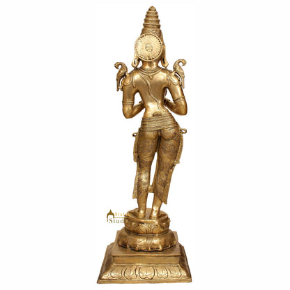 Large Size Dwara-Devi Indian Celestial Welcome Lady Flanking Temple Doors 50" by vendor-unknown - Decor (View 3)