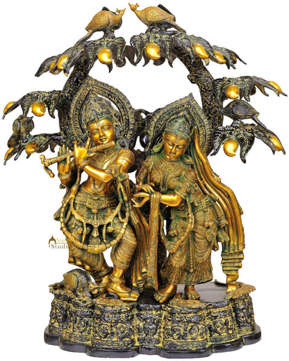 Large Size Indian Hinduism Lord Radha Krishna Under the Kadamba Tree 30" by vendor-unknown - Hindu Gods (View 2)