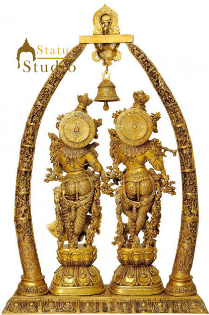 Exclusive Large Size Indian Hindu God Radha Krishna Temple Removable Set 45" by vendor-unknown - Hindu Gods (View 3)