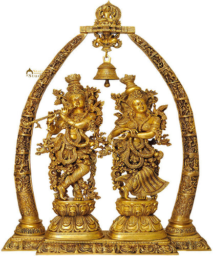 Exclusive Large Size Indian Hindu God Radha Krishna Temple Removable Set 45" by vendor-unknown - Hindu Gods