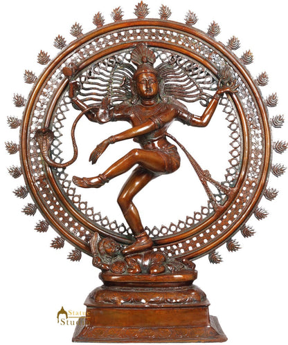 Bronze Antique Large Size Dancing Shiva Lord Natraja Sculpture For Home 33" by vendor-unknown - Hindu Gods (View 2)